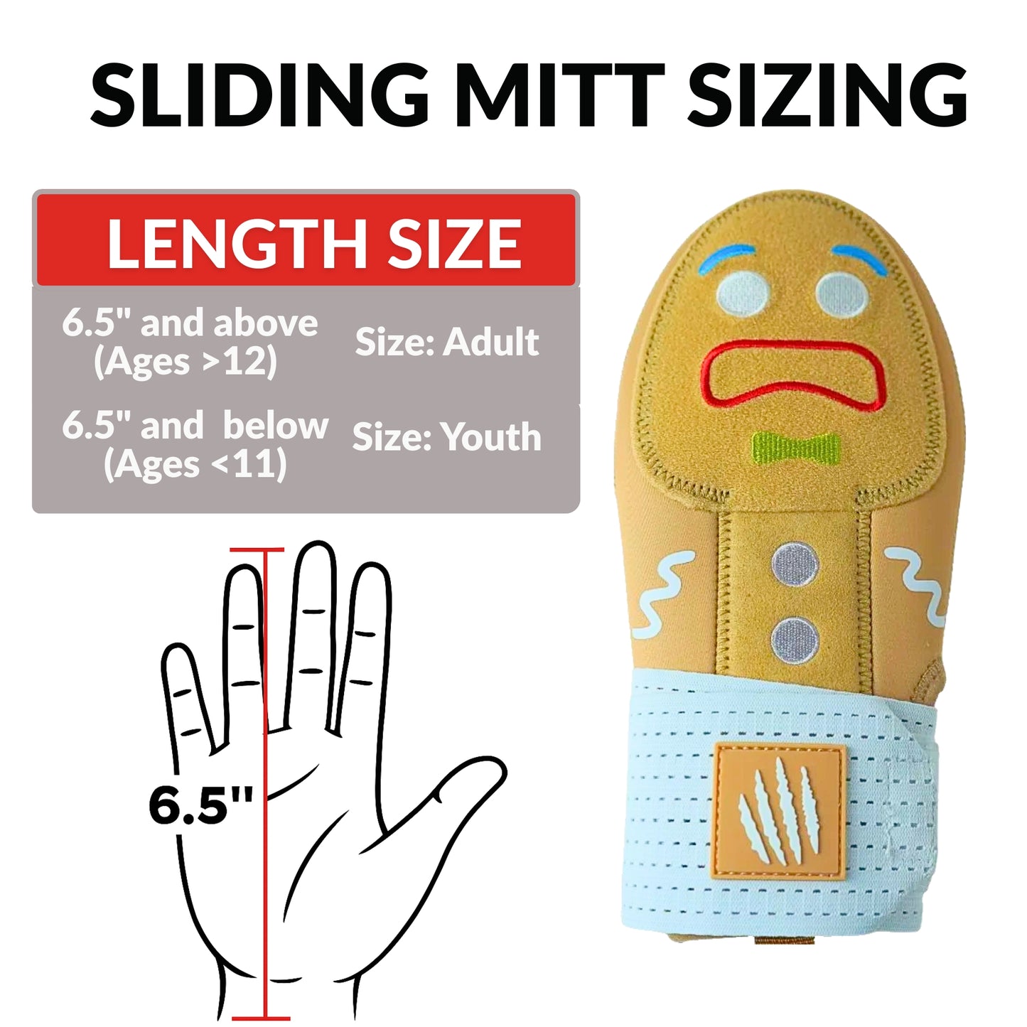 Prospect Sports Baseball Sliding Mitt Gingerbread
