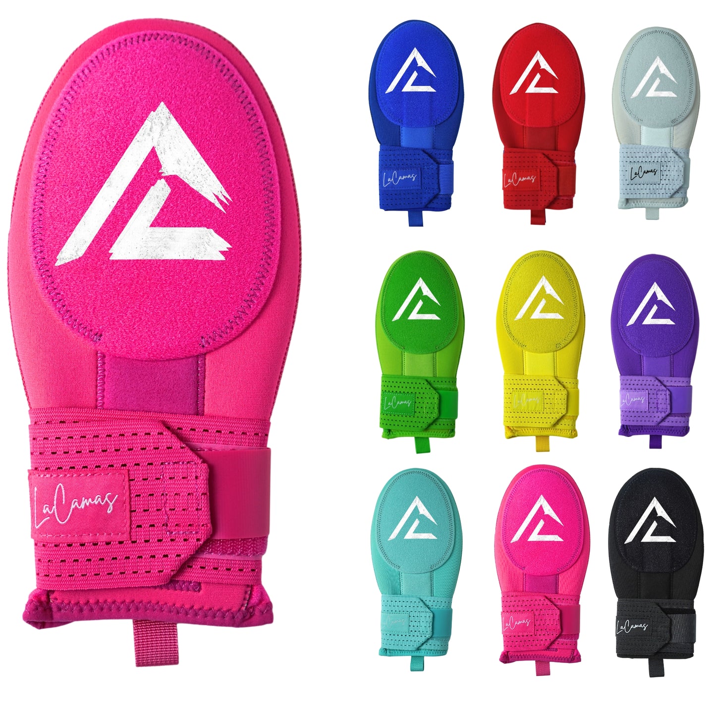 Lacamas Baseball Sliding Mitt – Youth & Adult Sizes – Protective Sliding Glove for Baseball & Softball – Ambidextrous Fit – Elastic Compression Strap – 9 Colors (Pink, Youth)