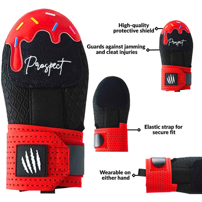 Prospect Sports Baseball Sliding Mitt Red Ice Cream