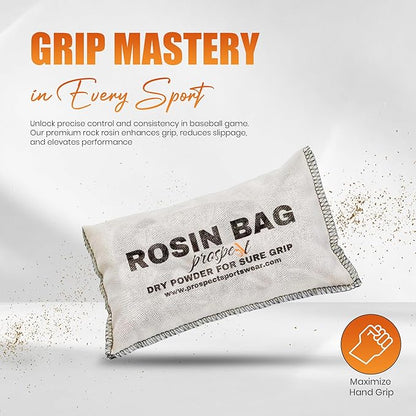Rosin Bag – Extra Tacky Rosin with Easy-Flow Design for Maximum Baseball Grip